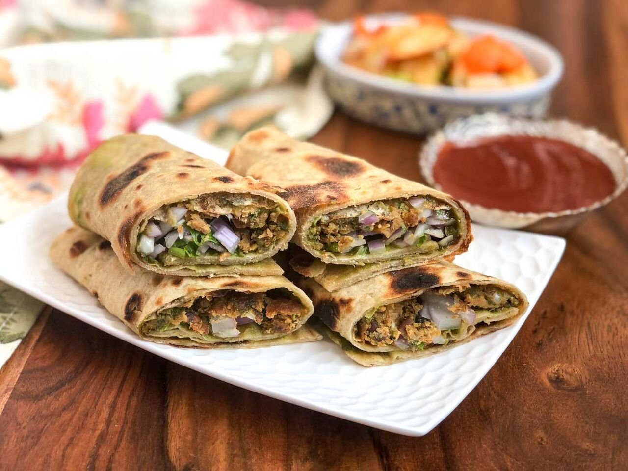 Chatpata Chana Wrap
